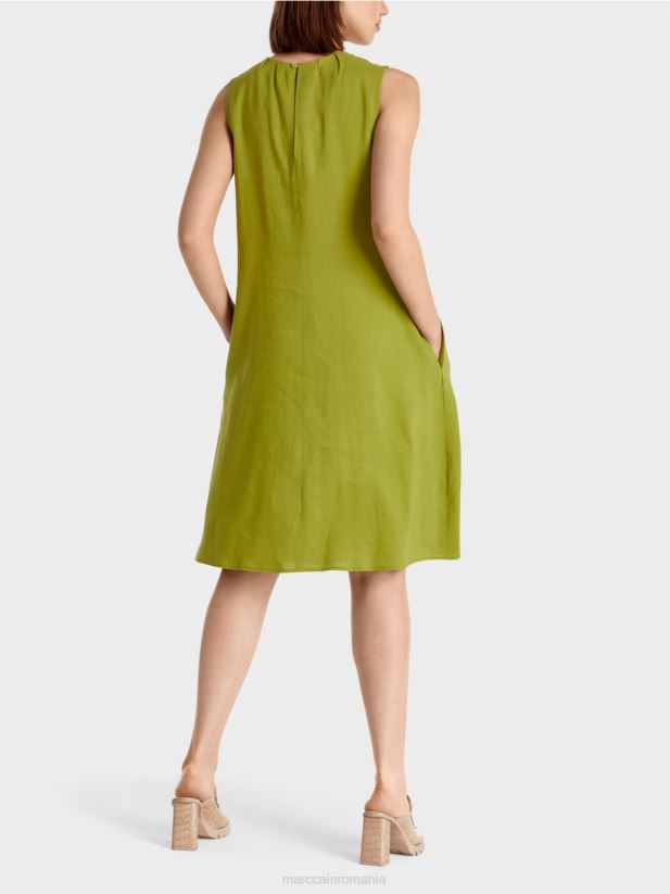 rochie amestec de in Marc Cain verde oliv intens îmbrăcăminte 4826HH93