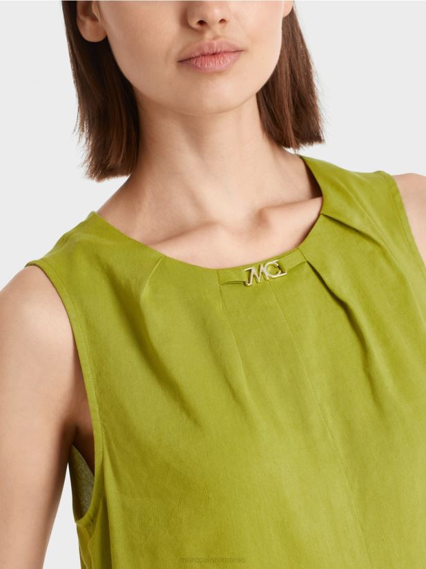 rochie amestec de in Marc Cain verde oliv intens îmbrăcăminte 4826HH93