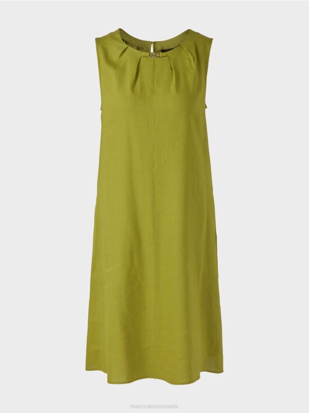 rochie amestec de in Marc Cain verde oliv intens îmbrăcăminte 4826HH93