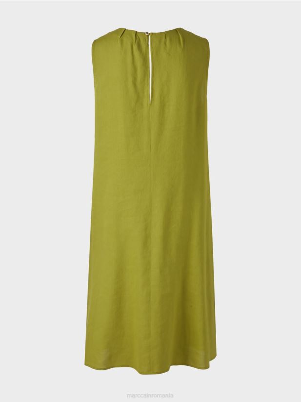 rochie amestec de in Marc Cain verde oliv intens îmbrăcăminte 4826HH93