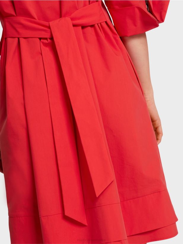 rochie cămașă casual Marc Cain rosu intens îmbrăcăminte 4826HH60