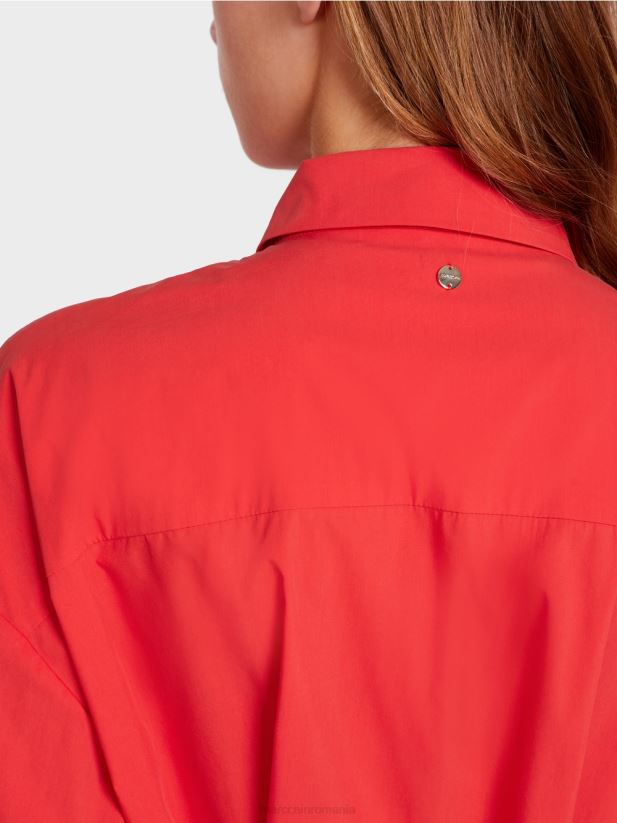 rochie cămașă casual Marc Cain rosu intens îmbrăcăminte 4826HH60