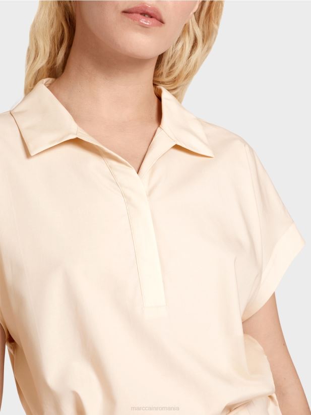 rochie cămașă „rethink together”. Marc Cain bronz pulbere îmbrăcăminte 4826HH66