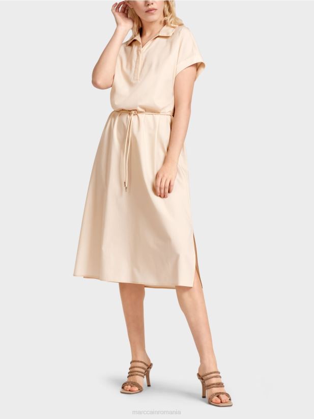 rochie cămașă „rethink together”. Marc Cain bronz pulbere îmbrăcăminte 4826HH66