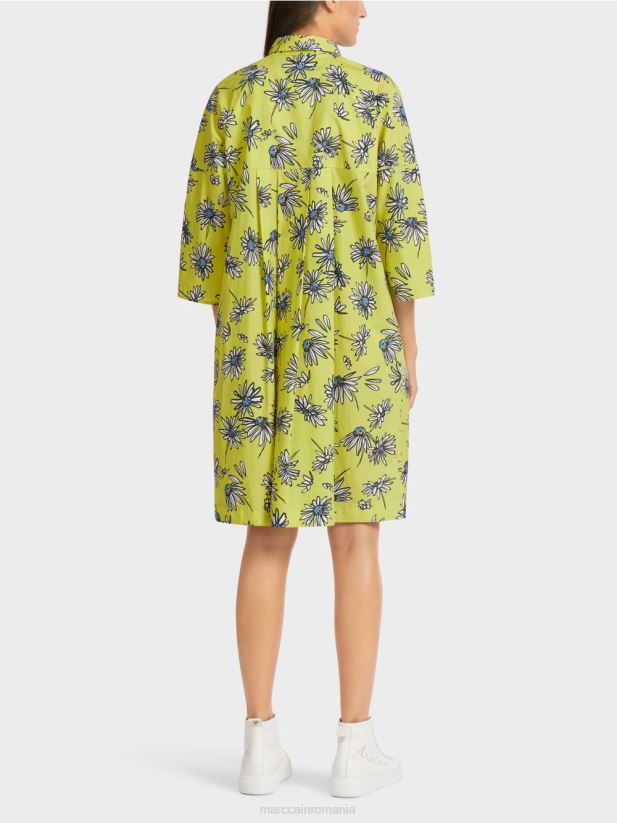 rochie cămașă „rethink together”. Marc Cain sulf verde îmbrăcăminte 4826HH121