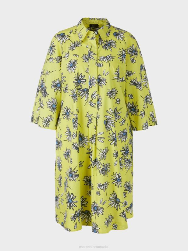 rochie cămașă „rethink together”. Marc Cain sulf verde îmbrăcăminte 4826HH121