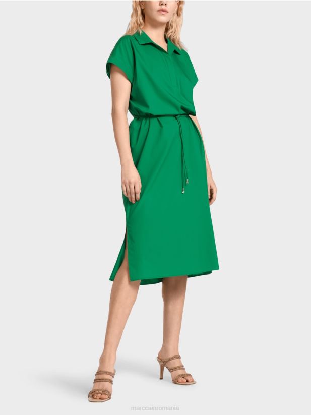 rochie cămașă „rethink together”. Marc Cain verde muşchi închis îmbrăcăminte 4826HH68
