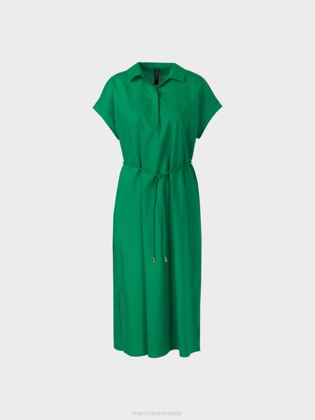 rochie cămașă „rethink together”. Marc Cain verde muşchi închis îmbrăcăminte 4826HH68
