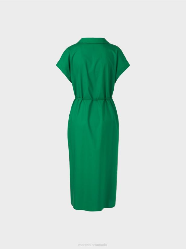 rochie cămașă „rethink together”. Marc Cain verde muşchi închis îmbrăcăminte 4826HH68