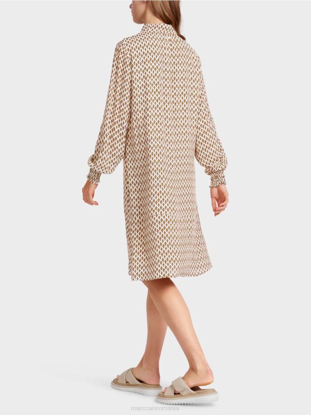 rochie camasa din vascoza Marc Cain cremă îmbrăcăminte 4826HH63