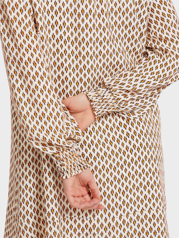 rochie camasa din vascoza Marc Cain cremă îmbrăcăminte 4826HH63