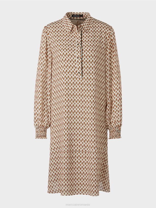 rochie camasa din vascoza Marc Cain cremă îmbrăcăminte 4826HH63