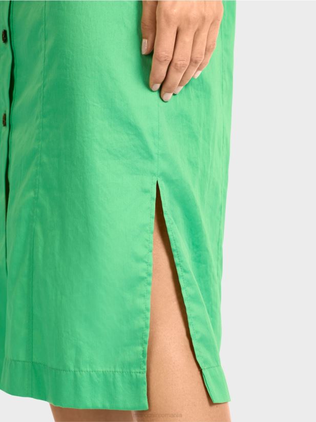 rochie camasa feminina cu centura Marc Cain jad strălucitor îmbrăcăminte 4826HH103