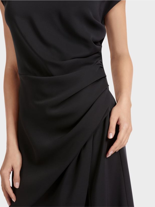 rochie cu aspect wrap Marc Cain negru îmbrăcăminte 4826HH46