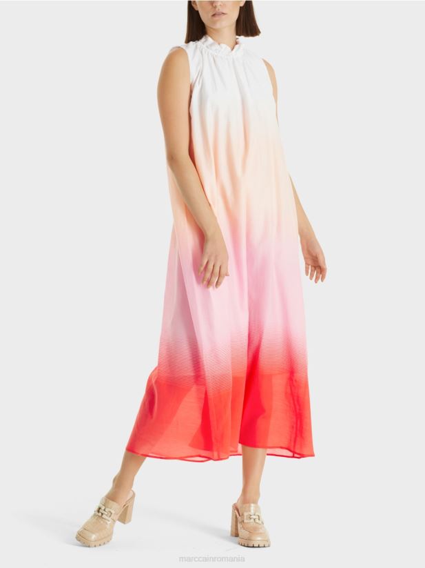 rochie cu gradient de culoare Marc Cain roz aprins îmbrăcăminte 4826HH104