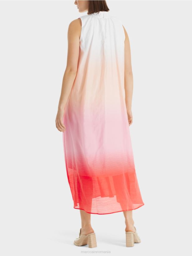 rochie cu gradient de culoare Marc Cain roz aprins îmbrăcăminte 4826HH104