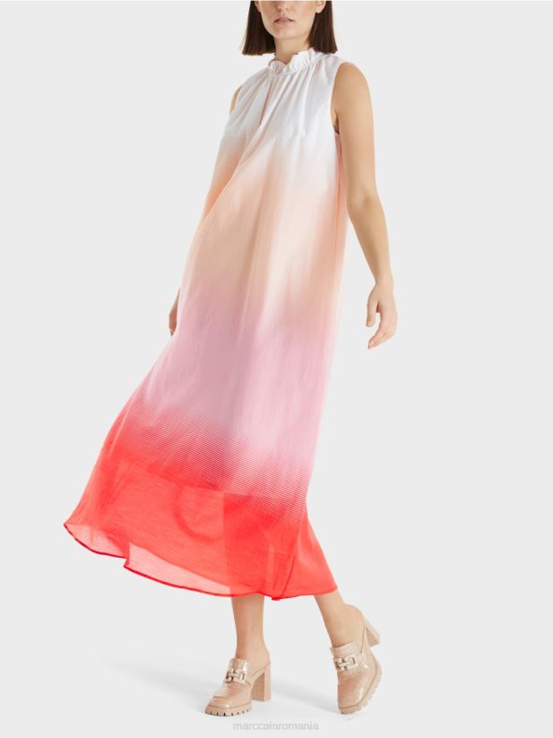 rochie cu gradient de culoare Marc Cain roz aprins îmbrăcăminte 4826HH104