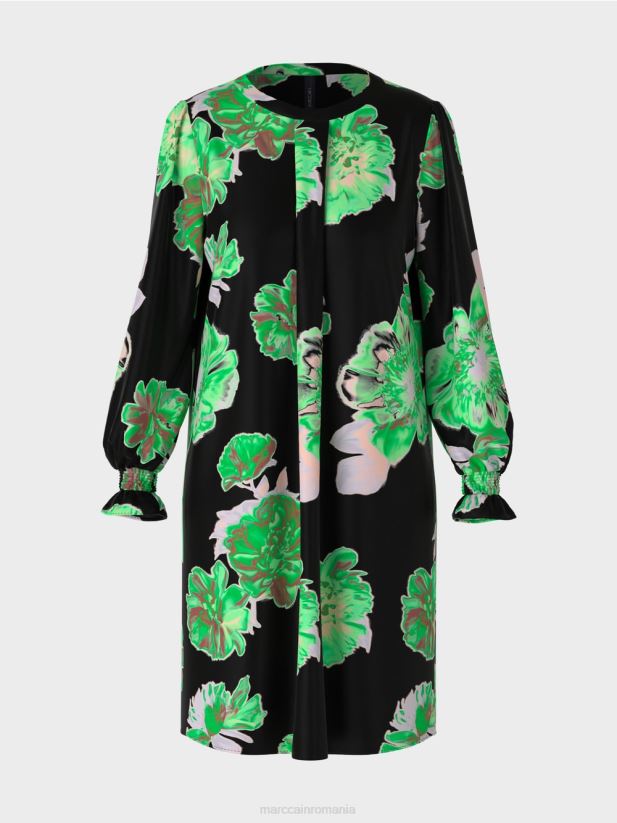 rochie cu imprimeu floral Marc Cain negru îmbrăcăminte 4826HH13