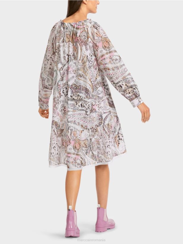 rochie cu maneci raglan Marc Cain aproape alb îmbrăcăminte 4826HH97