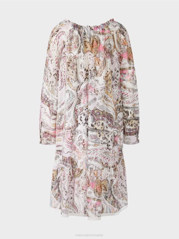 rochie cu maneci raglan Marc Cain aproape alb îmbrăcăminte 4826HH97