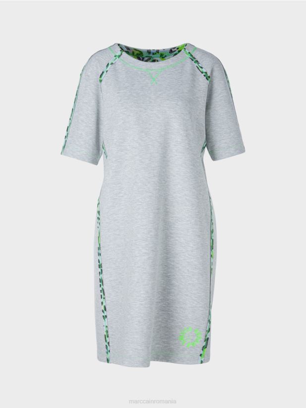 rochie cu maneci raglan Marc Cain gri argintiu îmbrăcăminte 4826HH30
