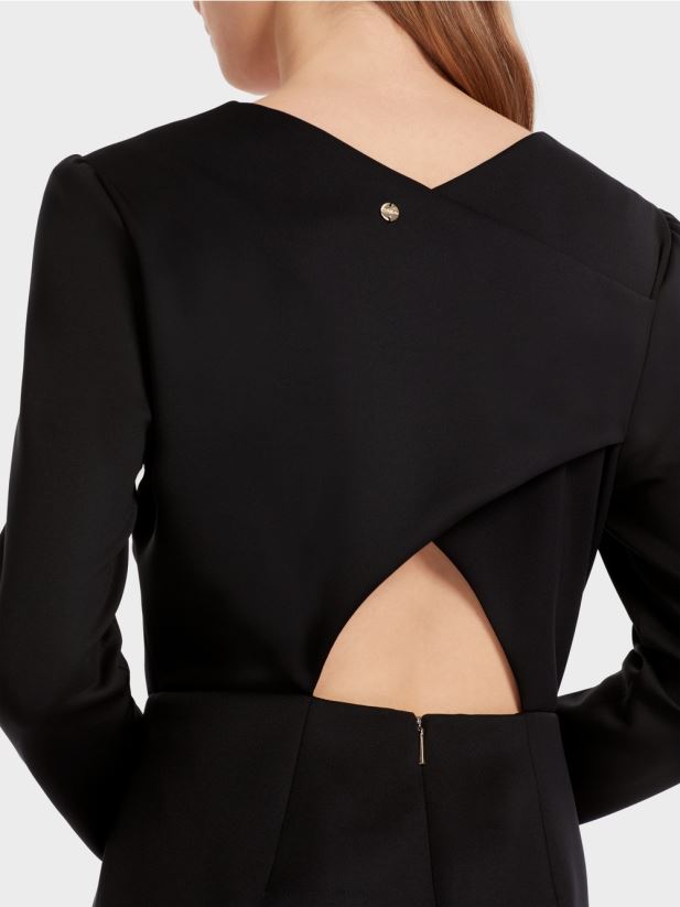 rochie cu spatele deschis Marc Cain negru îmbrăcăminte 4826HH8