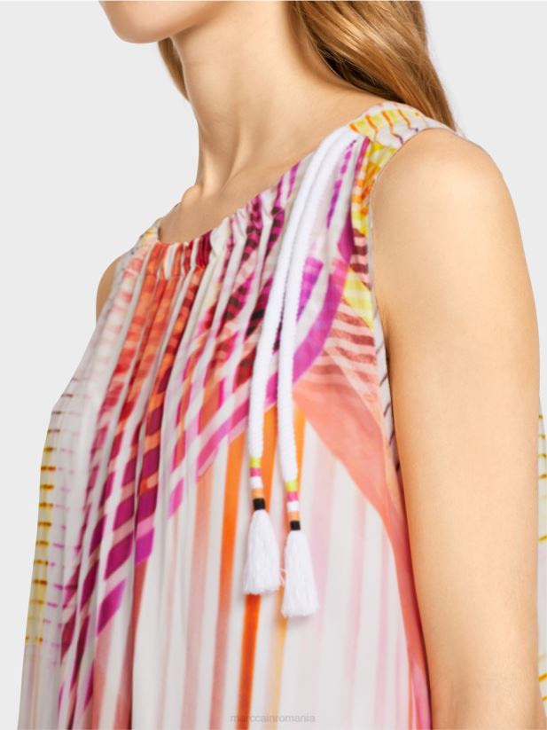 rochie de vara cu fanta laterala Marc Cain var usor îmbrăcăminte 4826HH70