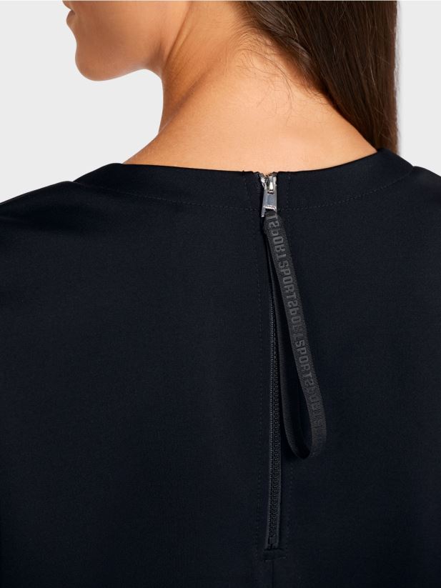 rochie din imitatie de piele Marc Cain negru îmbrăcăminte 4826HH119