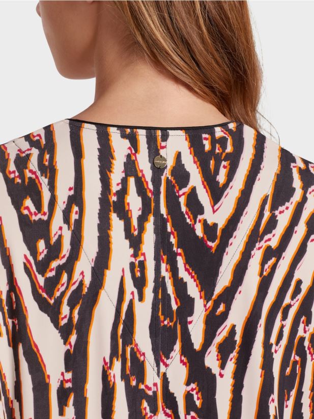 rochie din jerseu de vascoza Marc Cain rosu intens îmbrăcăminte 4826HH62