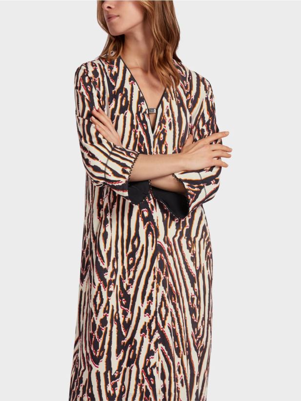 rochie din jerseu de vascoza Marc Cain rosu intens îmbrăcăminte 4826HH62