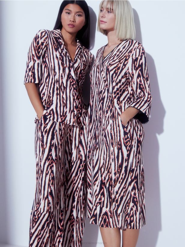 rochie din jerseu de vascoza Marc Cain rosu intens îmbrăcăminte 4826HH62