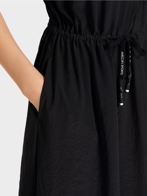 rochie din materiale amestecate Marc Cain negru îmbrăcăminte 4826HH118