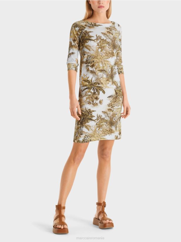 rochie elastică din bumbac Marc Cain albastru pudra deschis îmbrăcăminte 4826HH50