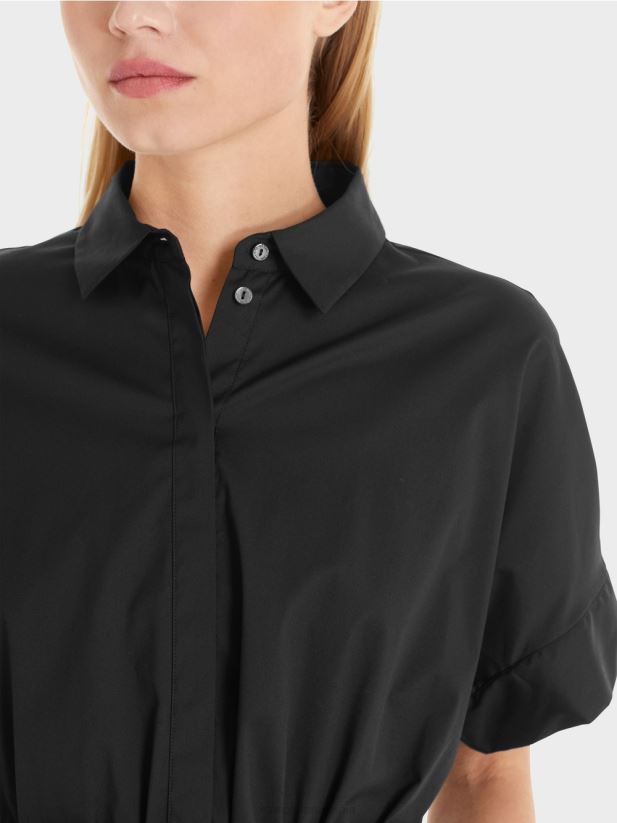 rochie elastică din bumbac Marc Cain negru îmbrăcăminte 4826HH39