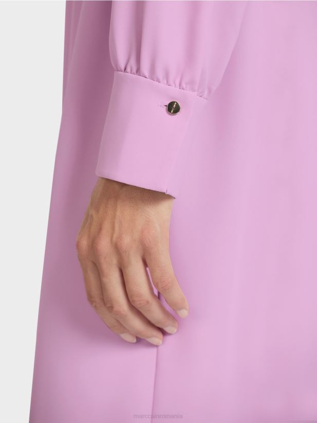 rochie elegantă cu aspect retro Marc Cain lavanda roz îmbrăcăminte 4826HH138