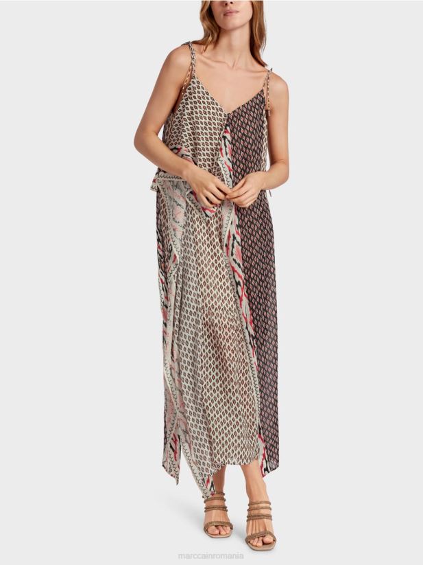 rochie in stil boho Marc Cain cremă îmbrăcăminte 4826HH61