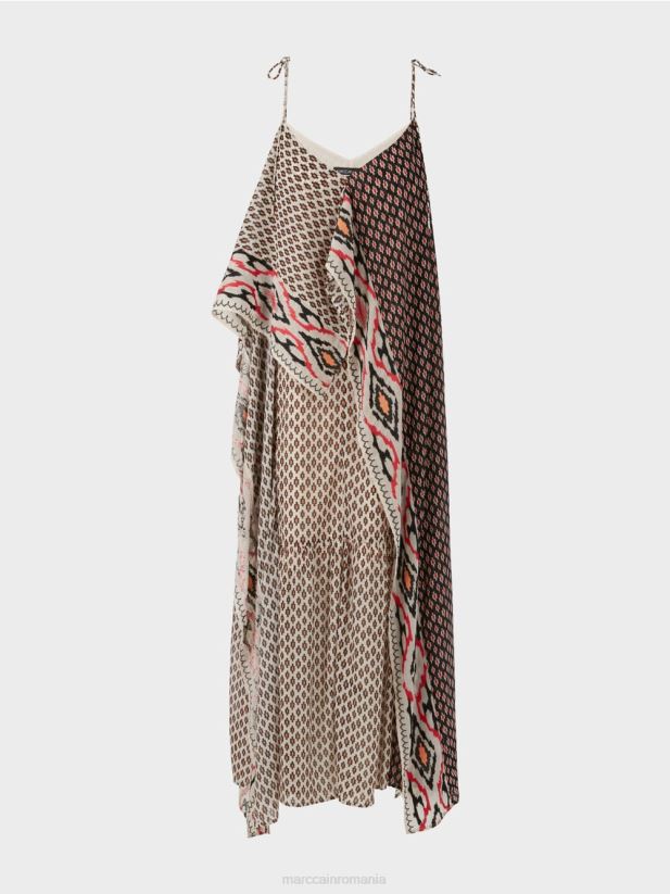 rochie in stil boho Marc Cain cremă îmbrăcăminte 4826HH61