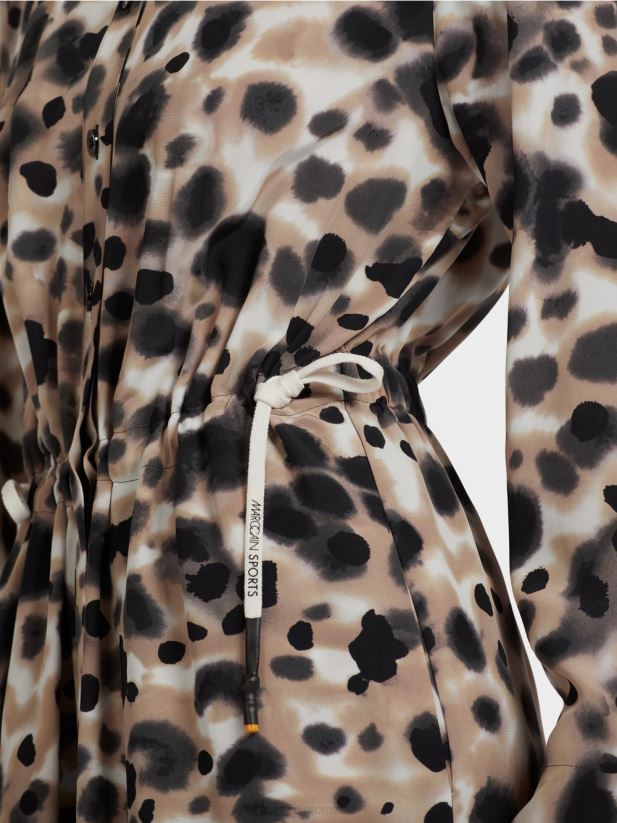 rochie leopard „regândește împreună”. Marc Cain cafea ușoară îmbrăcăminte 4826HH116