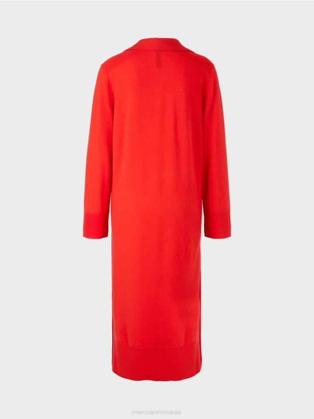 rochie lungă tricotată „rethink together”. Marc Cain campari îmbrăcăminte 4826HH18