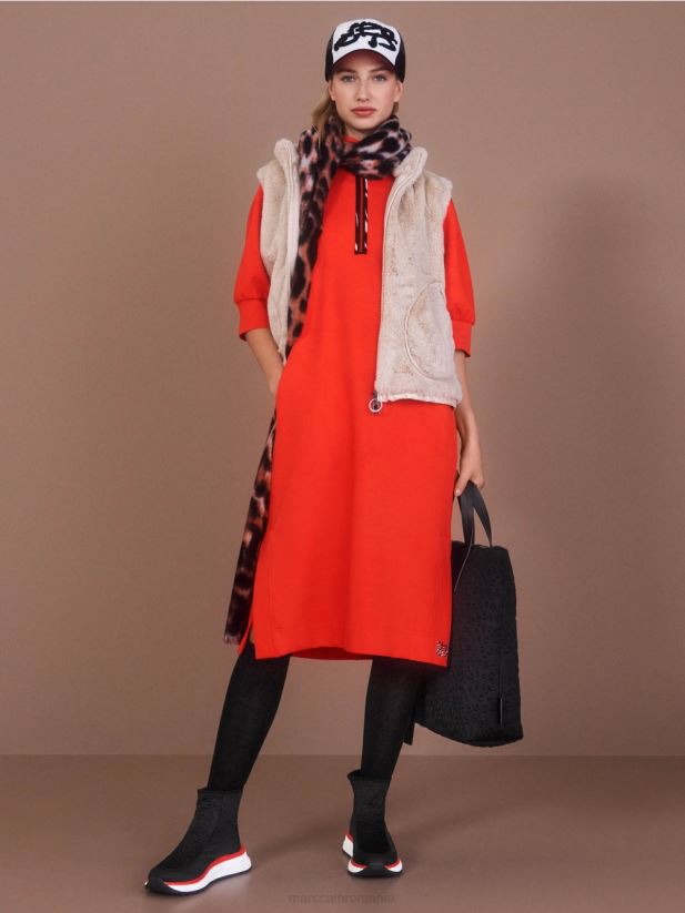 rochie lunga sport Marc Cain campari îmbrăcăminte 4826HH16