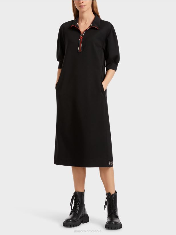 rochie lunga sport Marc Cain negru îmbrăcăminte 4826HH17