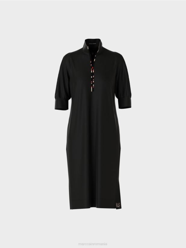 rochie lunga sport Marc Cain negru îmbrăcăminte 4826HH17