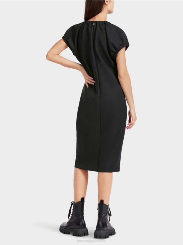 rochie mulata cu decolteu in V Marc Cain negru îmbrăcăminte 4826HH34