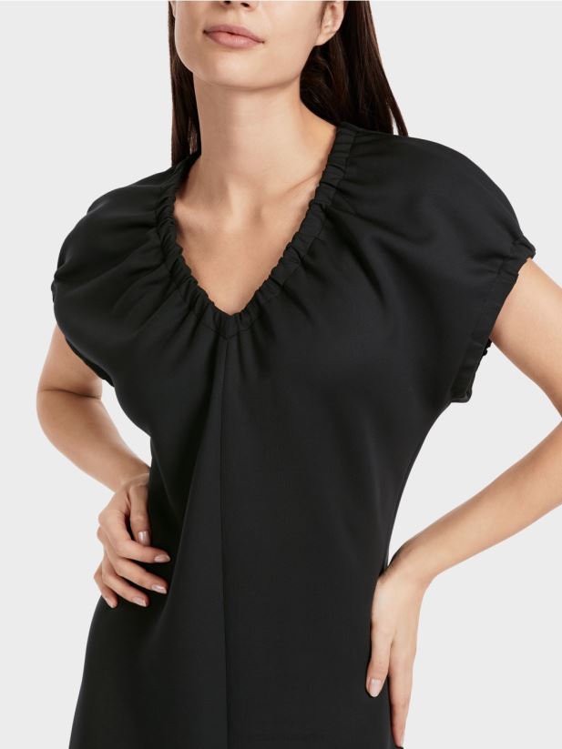 rochie mulata cu decolteu in V Marc Cain negru îmbrăcăminte 4826HH34