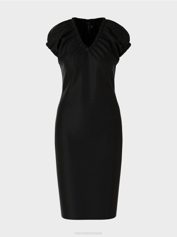 rochie mulata cu decolteu in V Marc Cain negru îmbrăcăminte 4826HH34