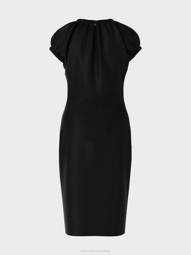 rochie mulata cu decolteu in V Marc Cain negru îmbrăcăminte 4826HH34