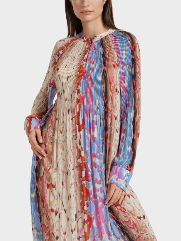 rochie plisată „rethink together”. Marc Cain cer întunecat de vară îmbrăcăminte 4826HH21