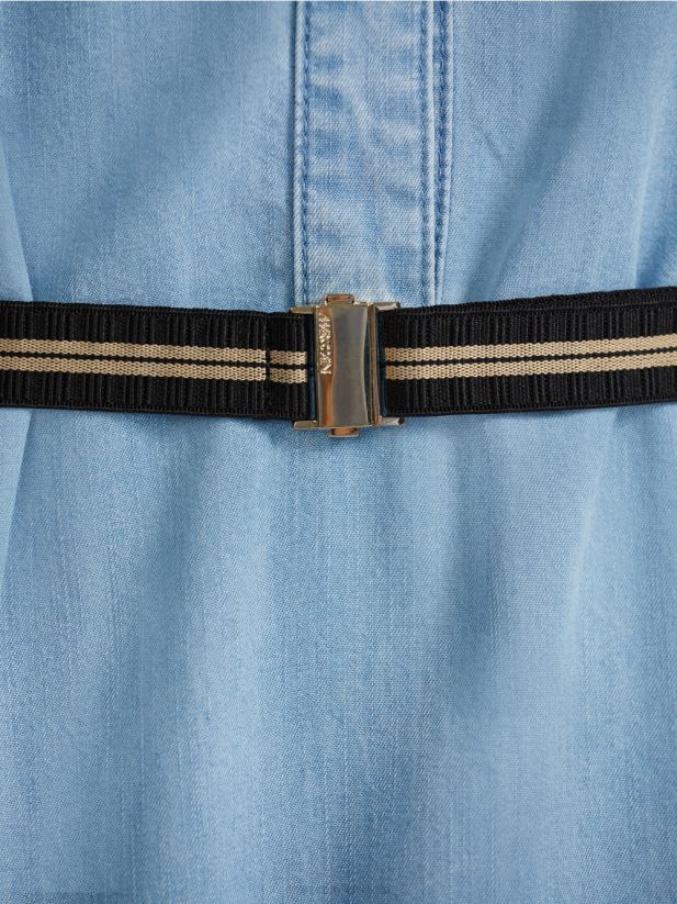 rochie „regândiți împreună”. Marc Cain bleu îmbrăcăminte 4826HH102