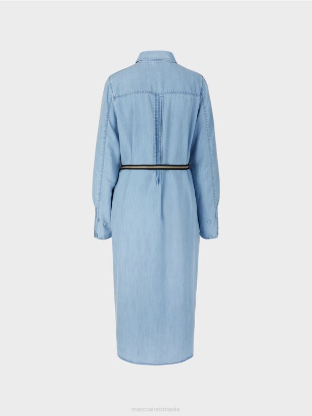 rochie „regândiți împreună”. Marc Cain bleu îmbrăcăminte 4826HH102