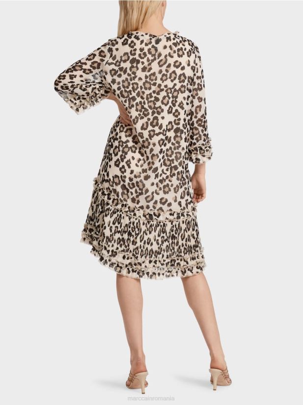 rochie scurta cu pliuri Marc Cain negru îmbrăcăminte 4826HH94